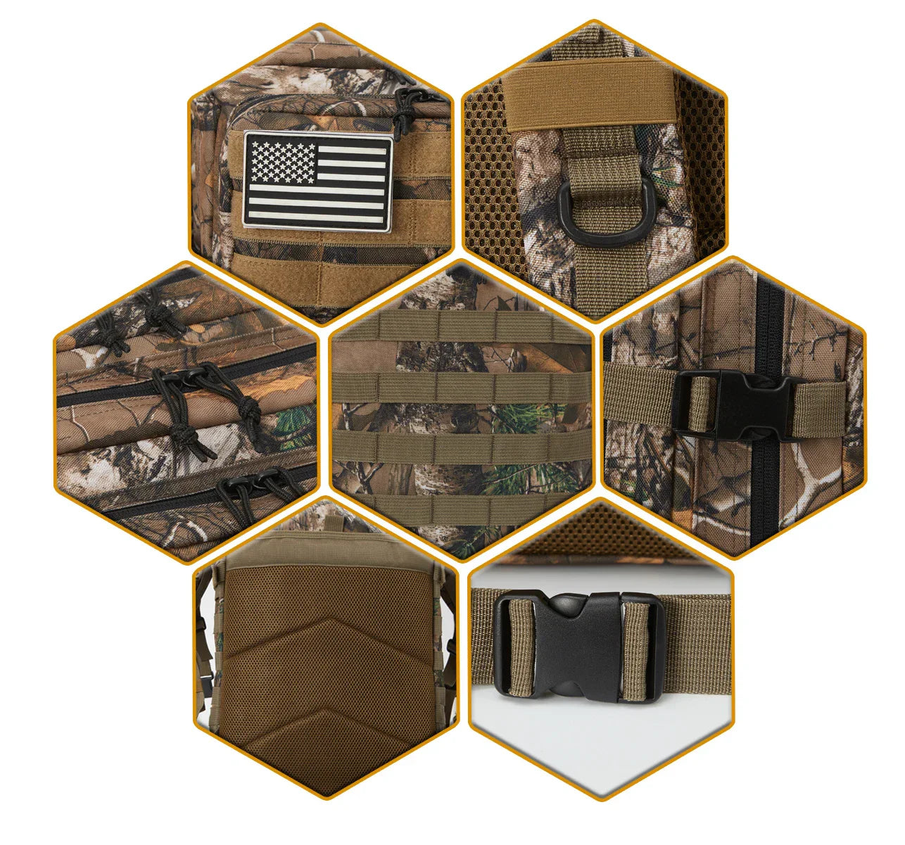 Tactical 45L Hiking Backpack - Durable & Versatile