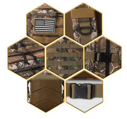 Tactical 45L Hiking Backpack - Durable & Versatile
