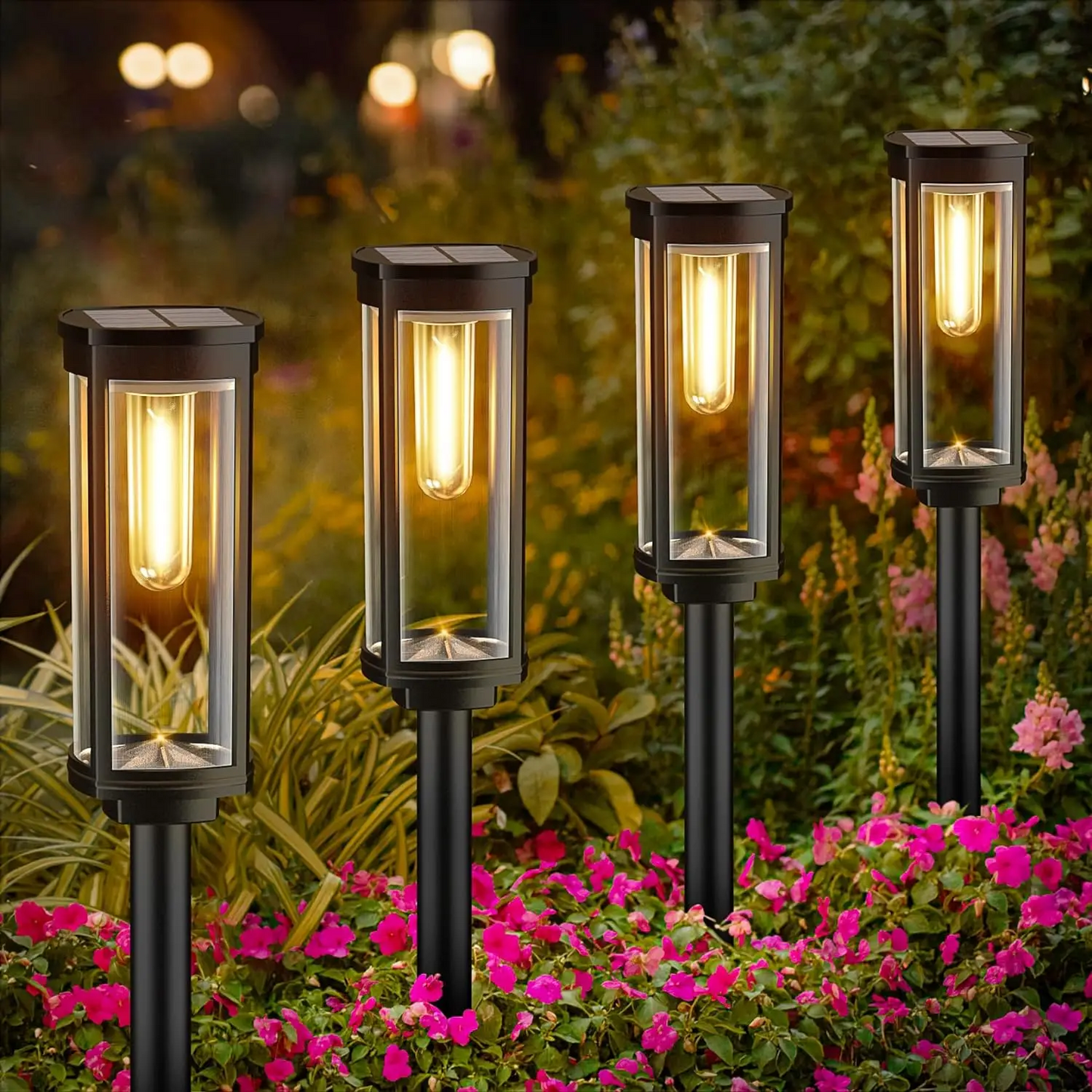Outdoor Solar Powered Rectangle Lamp - Fesara