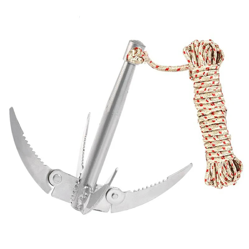 Durable Folding Boat Anchor with Secure Grip Hook