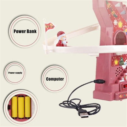 Fun Christmas Obstacle Race Track Toy Set