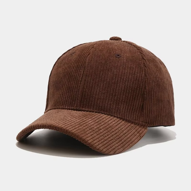 Classic Corduroy Baseball Cap Adjustable Fit - Fesara