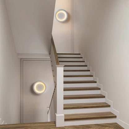 Natural Moon Shape LED Wall Light