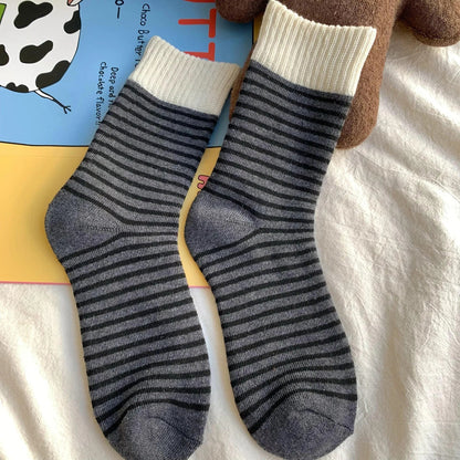 Cozy Women's Wool Socks Thick Warm Winter Ribbed