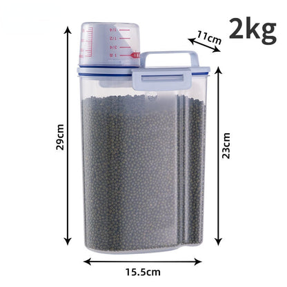 Fresh Pet Food Keeper Measuring Storage Container