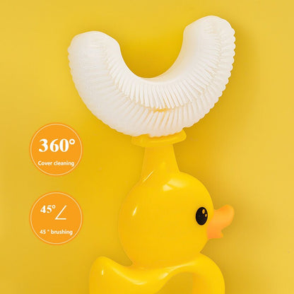 Colorful U-Shaped Childrens Toothbrush
