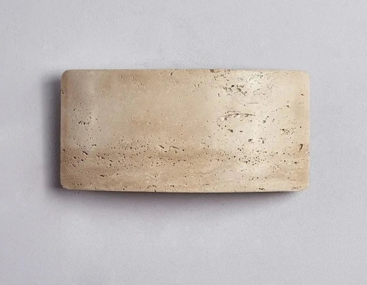 Simple Stone Wall Light Fixture