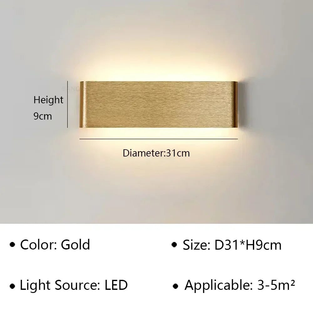 Contemporary LED Wall Light | Soft White Glow for Home