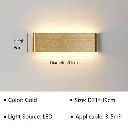 Contemporary LED Wall Light | Soft White Glow for Home