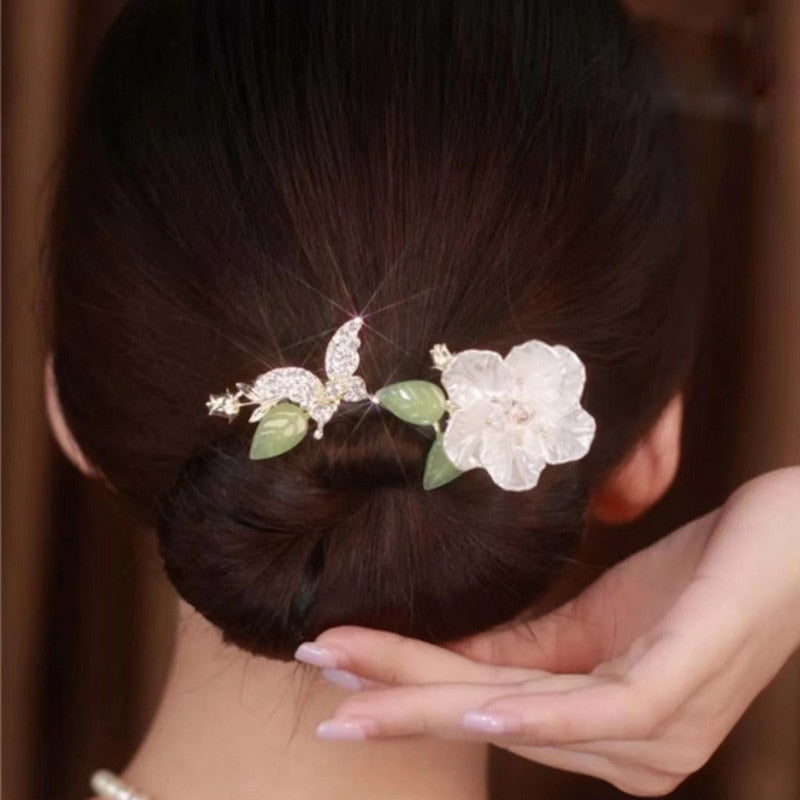 Clear Small Spiral Hair Pins - Fesara