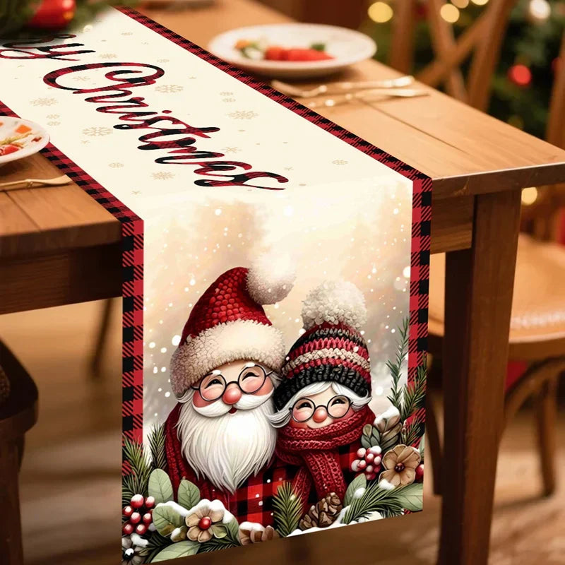Christmas Table Runner Decorative Holiday Tablecloth 180x35cm