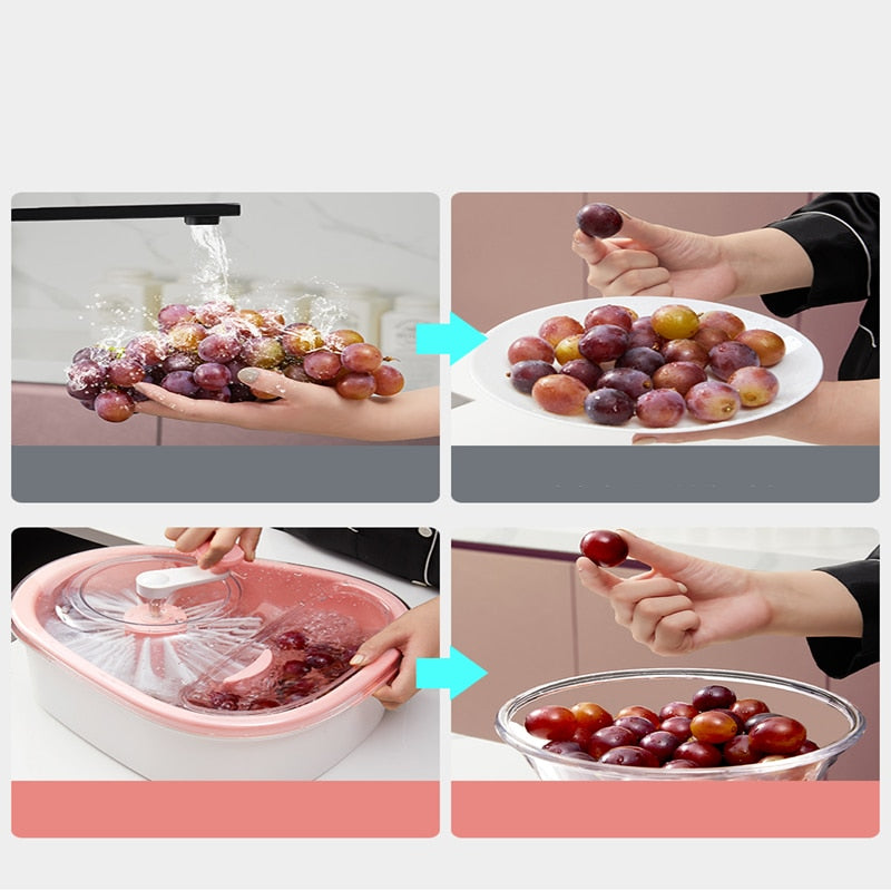 Easy Clean Fruit Veggie Rinse Basket
