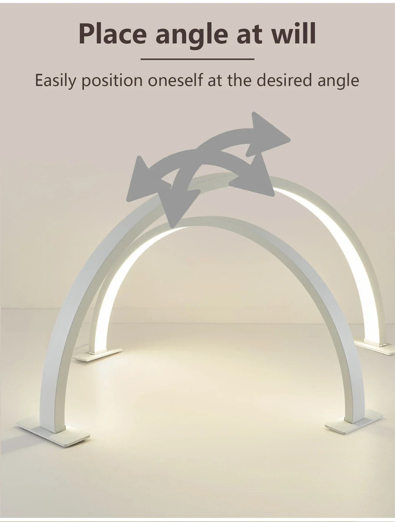 Portable LED Nail Light with Half Moon Design