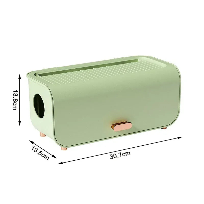 Compact Cable Storage Box with Lid, Protective Case
