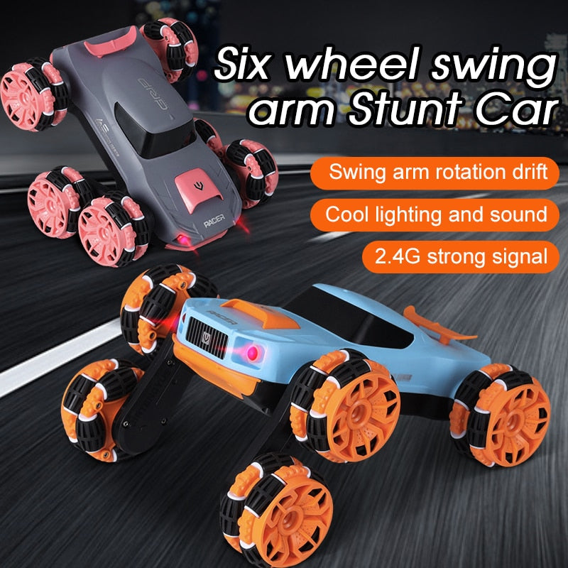 Fast Electric Remote Control 6 Wheel Stunt Car