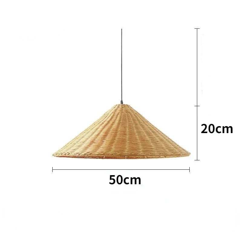 Natural Bamboo LED Hanging Light