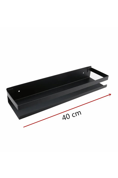 Stylish Wall Mounted Black Shelves - Fesara
