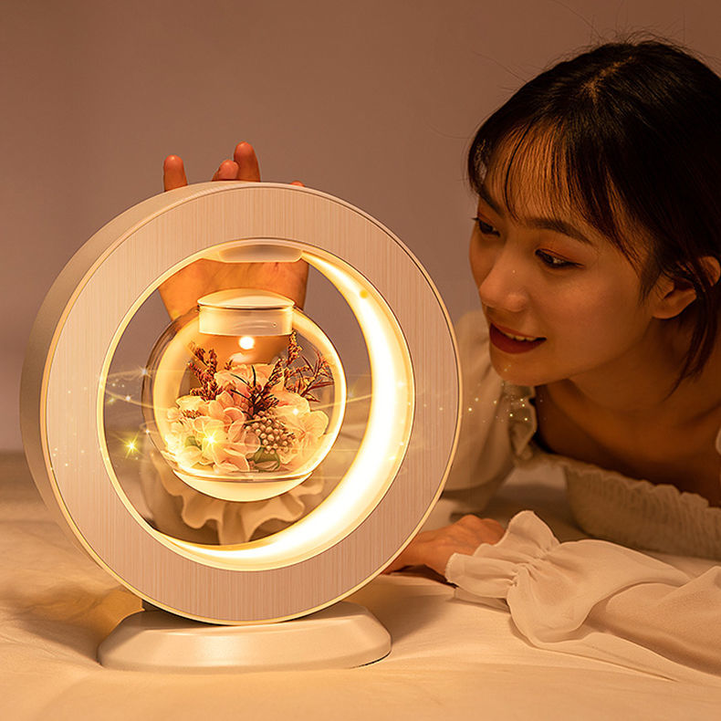 Romantic Floating Rose Table Lamp