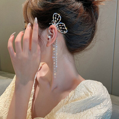Beautiful Natural Butterfly Drop Earrings