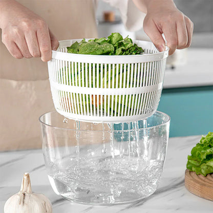 Easy Clean Salad Spinner with Lid and Non Slip Base