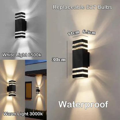 Outdoor LED Wall Lamp - Waterproof Up Down Light Fixture