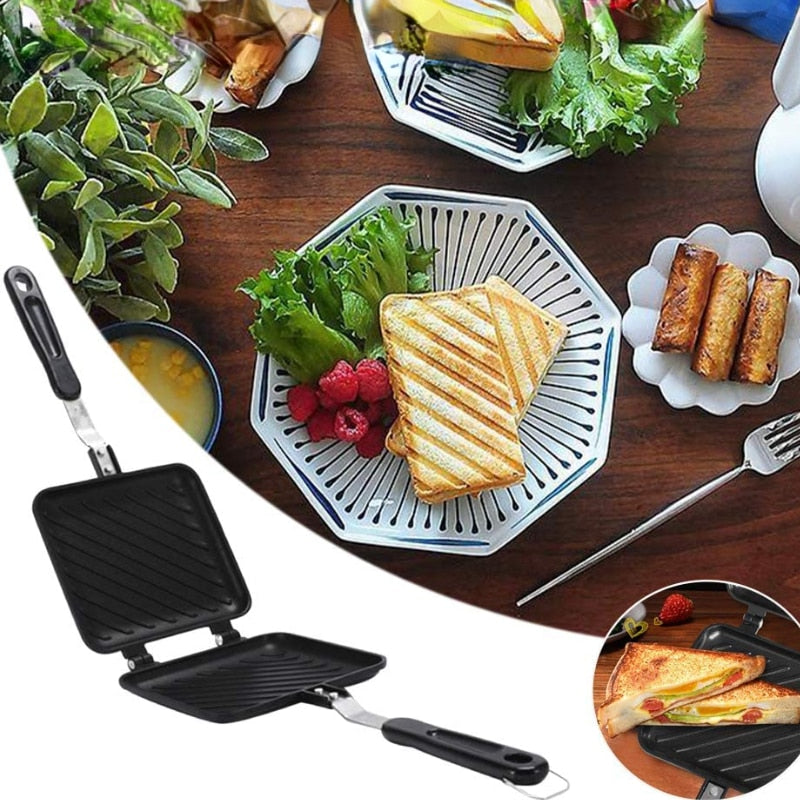 Easy Double Sided Non Stick Toast Maker Pan