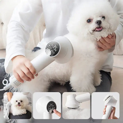 Quiet Pet Grooming Dryer and Brush
