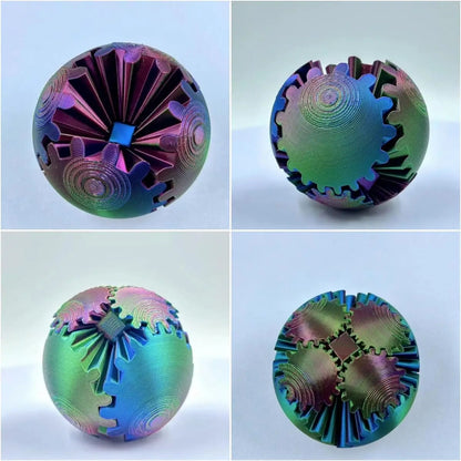 Cool 3D Printed Stress Ball Fidget Spinner