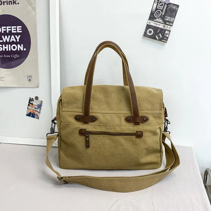 Classic | Big Canvas Cross Body Travel Messenger Bag