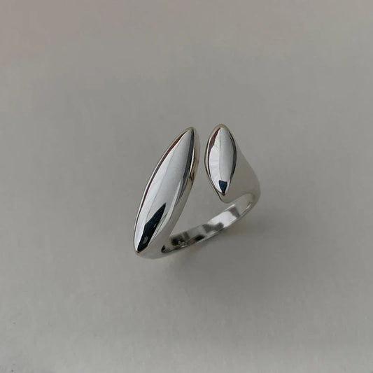 Fesara | 925 Silver Chic Geometric Ring - Fesara