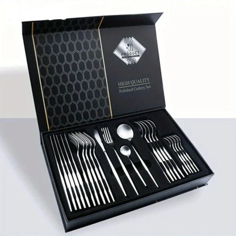 Premium Silverware Set 24-Piece For Elegant Dining