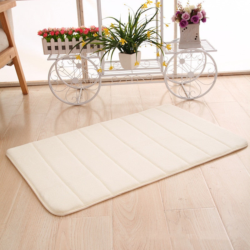 Plush Anti Slip Bathroom Floor Mat