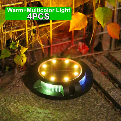 Colorful Outdoor Solar Powered Garden Lamp