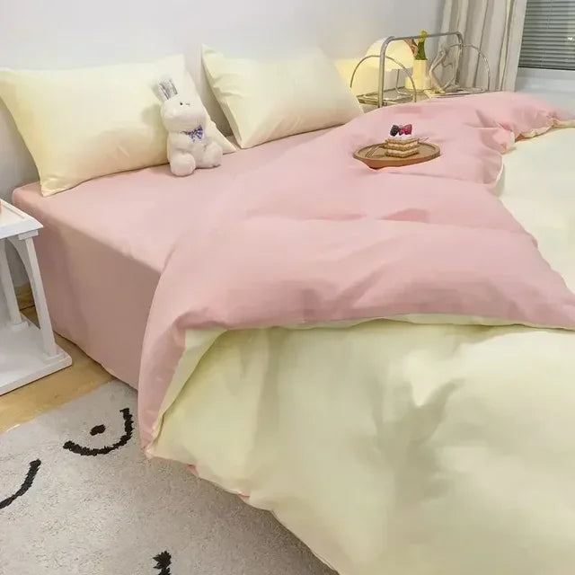 Soft Reversible Duvet Cover Set