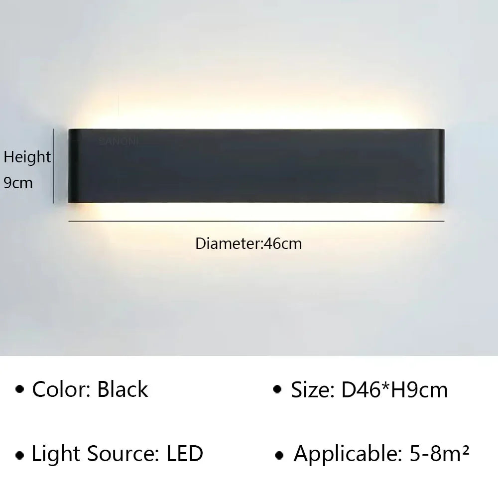 Contemporary LED Wall Light | Soft White Glow for Home
