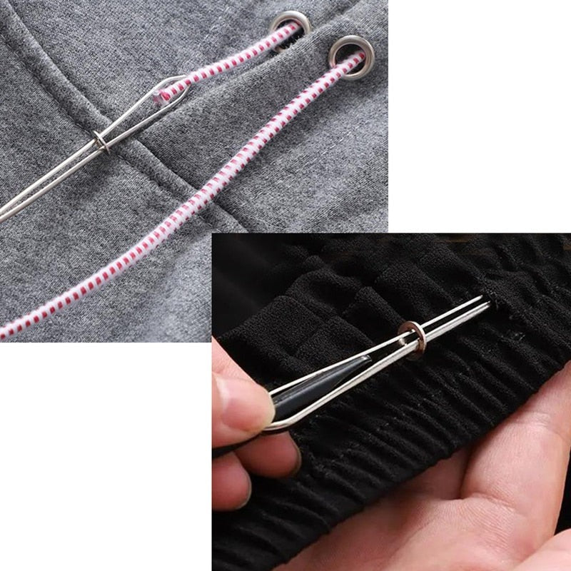Easy Use 2 Pack Cord Threader Tweezers