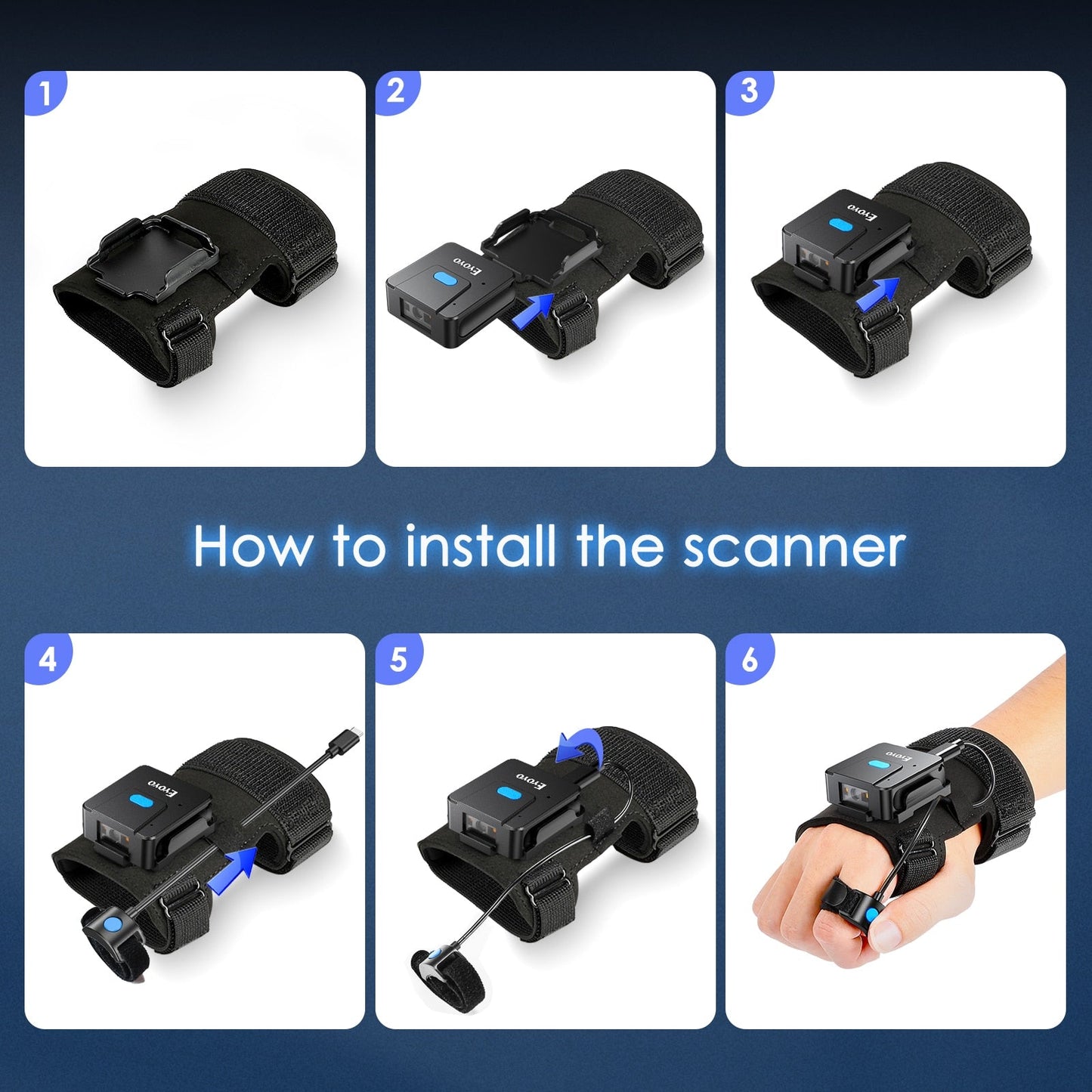 Wireless Barcode Scanner Glove