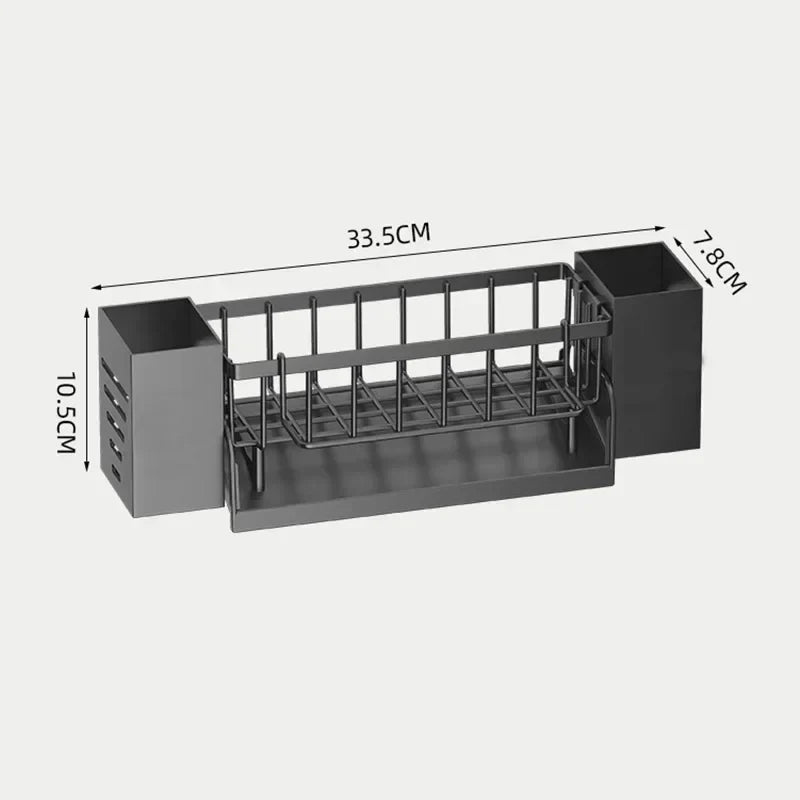 Space Saving Sink Caddy Shelf with Drainage