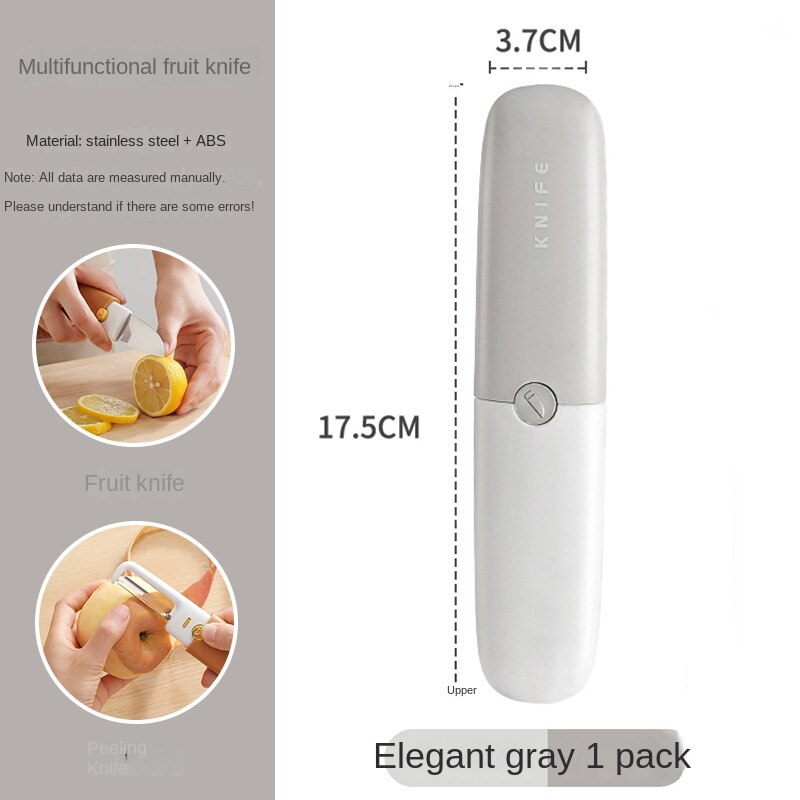 Compact 2-in-1 Veg Peeler Kitchen Knife Set