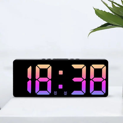 Compact LED Alarm Clock with Night Mode