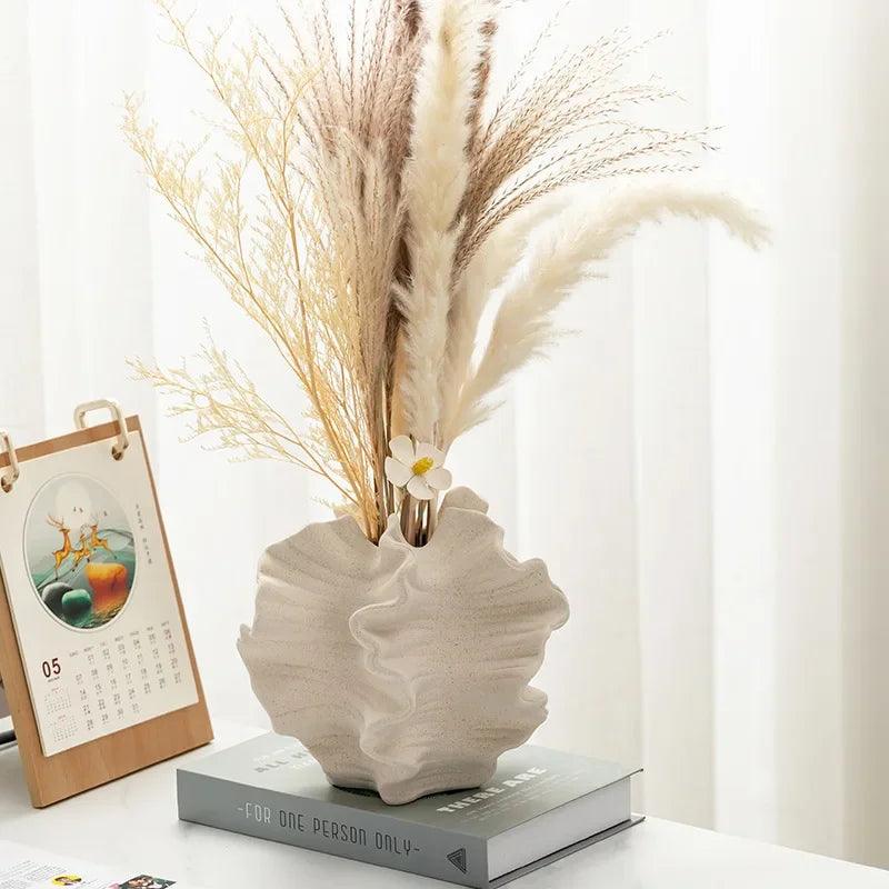 Natural Clay Floral Vase