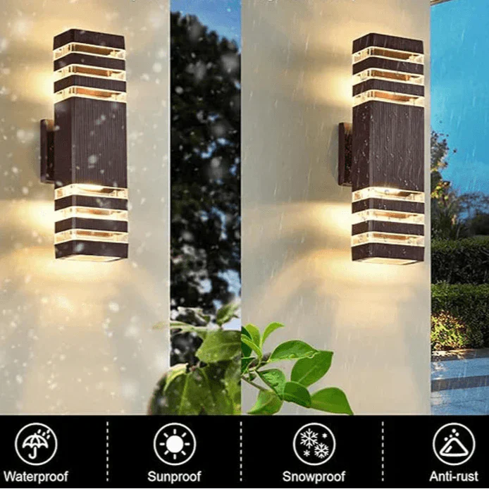 Outdoor LED Wall Light with Up Down Effect IP65 Waterproof