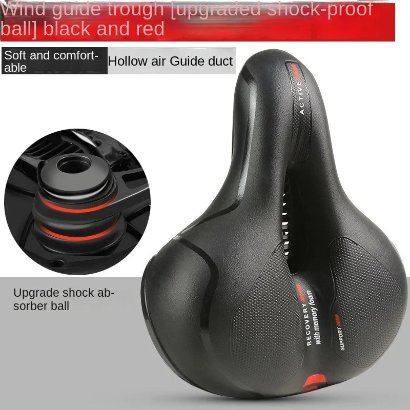 Comfortable Hollow Breathable Bicycle Saddle for MTB and Road Bikes - Shock Absorbing Bike Seat for Long-Distance Riding-3