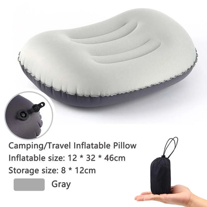 Portable Inflatable Travel Pillow with Neck Support Cushion - Fesara