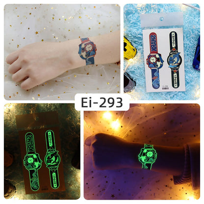 Glowing Temporary Tattoo Watch Skin