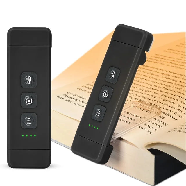 Compact LED Reading Light with Clip and USB Recharge