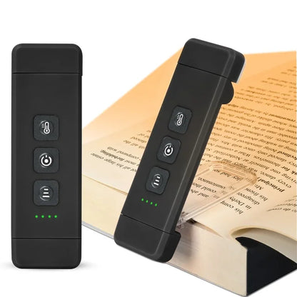 Compact LED Reading Light with Clip and USB Recharge