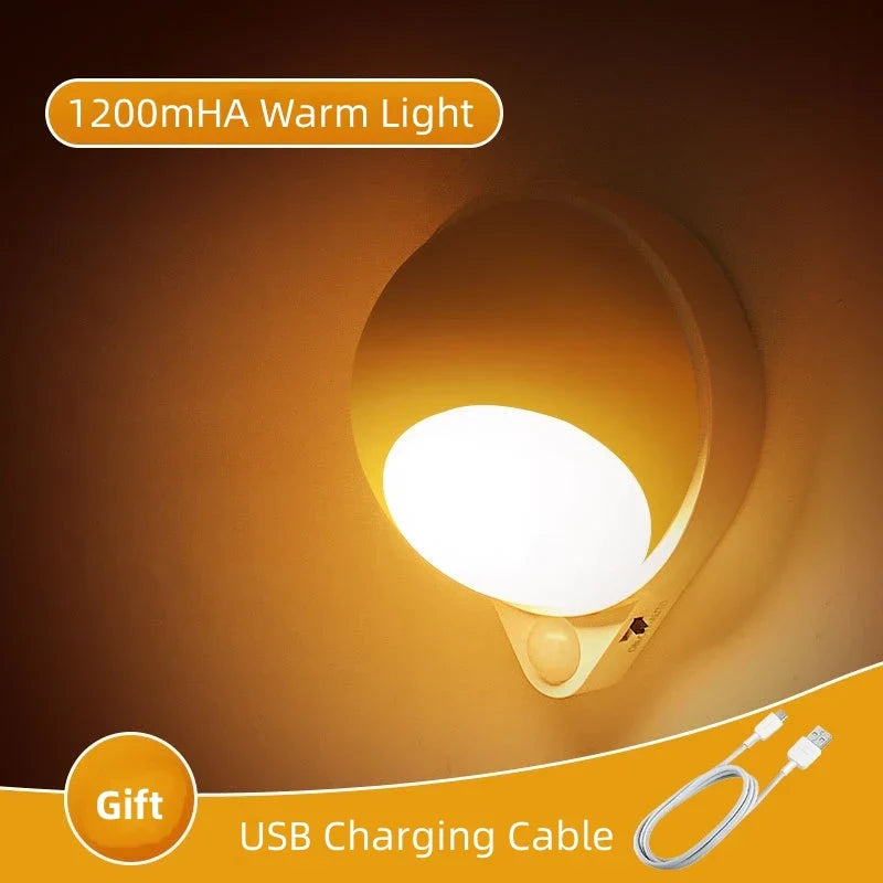 Smart LED Nightlight with Motion Sensor and USB Charging - Fesara