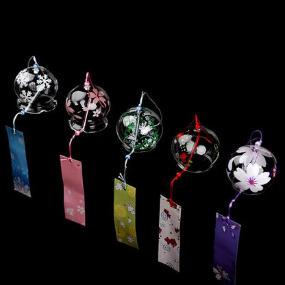 Beautiful Japanese Glass Wind Chime Pendant