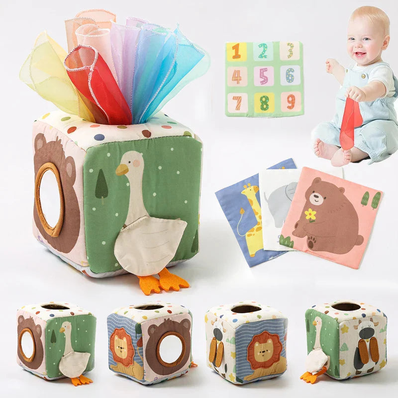Soft Baby Tissue Box Sensory Toy